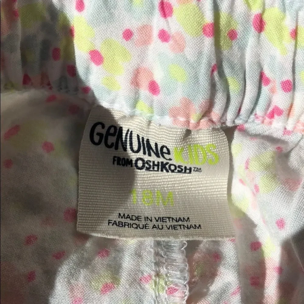 🍭4/$20 Osh Kosh Floral Rayon Pants 12-18 m